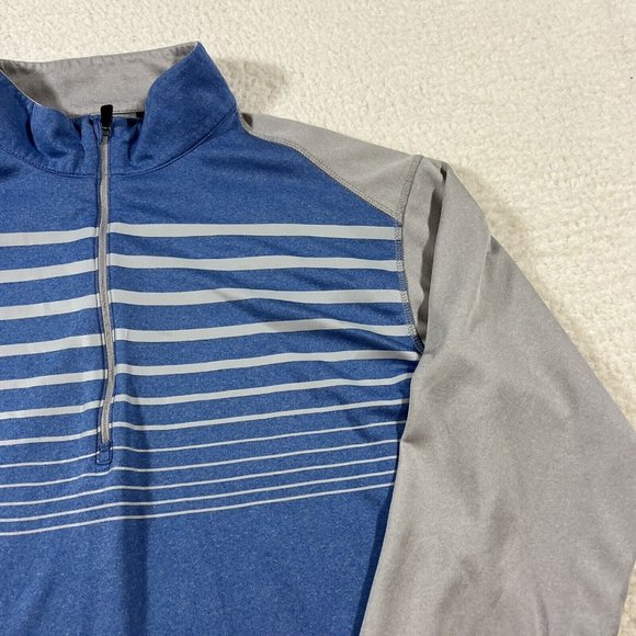 Ping Golf 1/4 Zip Pullover Mens Large Blue Performance Activewear Long Sleeve - Picture 3 of 11